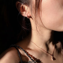 Load image into Gallery viewer, MON-COEUR HUGGIE HOOP EARRING - ROSE GOLD
