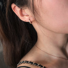 Load image into Gallery viewer, MON-COEUR HUGGIE HOOP EARRING - ROSE GOLD
