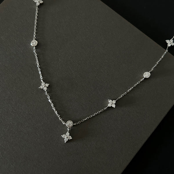 LAURA'S GARDEN PARTY NECKLACE IN SILVER (S925)