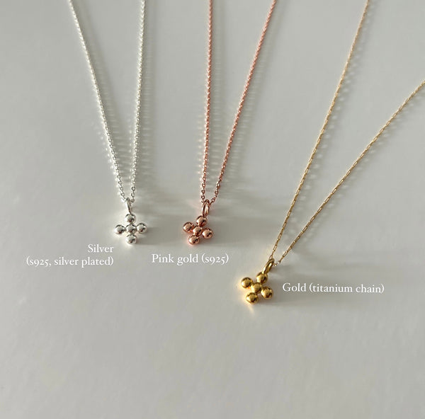 LE-92 NECKLACE IN PINK GOLD (S925)