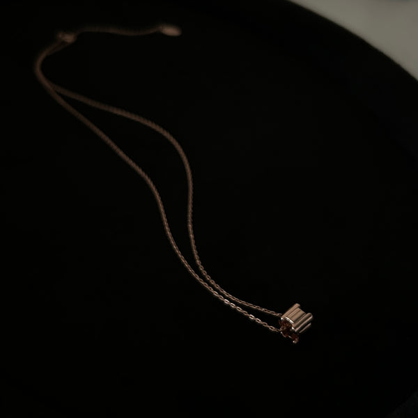 MIREILLE NECKLACE - PINK GOLD